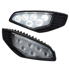 CUSAUTV LED Side Mirror Lights Compatible with 2024 2025 Can Am Maverick R/R MAX Models Accessories Side Rear View Mirror Accent Auxiliary Lights Kit Replacement for 715007185 (2PCS)