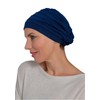 Deresina Harmony Volume Headwear Bamboo Chemo Hat for Women, navy,