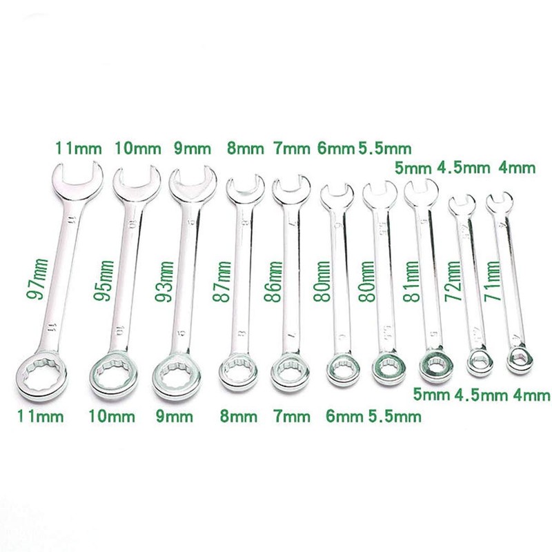 SIEG Mini Combination Wrench Set, Thin and Lightweight, 0.2 -