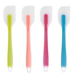 4 Espátulas Miserable Silicon Flexibles Utensilios De Hogaer Para Reposteria, Hornear, Mezclar Y Usar En La Cocina (Grande)