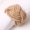 CENPEK Set of 6 Classic Braided Jute Napkin Rings