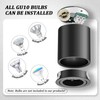 GeyouLux 4 x LED Surface-Mounted Spotlights, Dimmable, Diameter 80 x