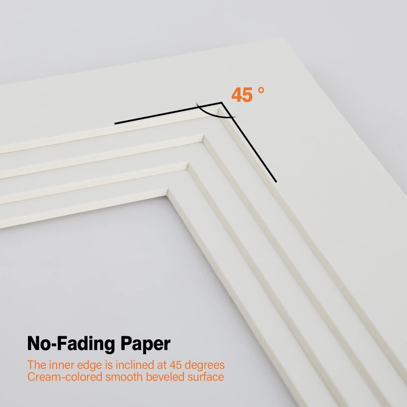 Anhow 8pcs Picture Mounts 7x5 Fit for 5x3 Inch, Photo