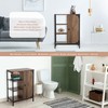 Landia Home Bathroom Storage Cabinet, Industrial Themed with a Steel