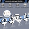 3 Pack Chainsaw Chains 8 Inch (20cm), 33 Drive Links,