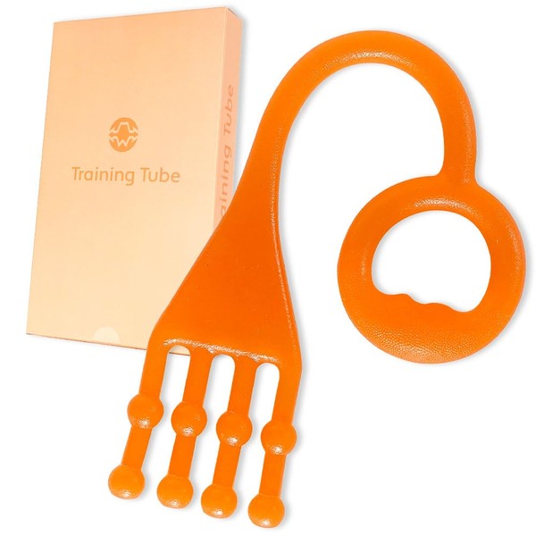 ACTIVE WINNER Training Tube Toes and Sole Stretch for Plantar Arch Exercise (Orange)