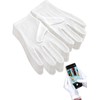 Basic Standard 100% Pure Cotton Gloves, 24 Pairs, White, LL