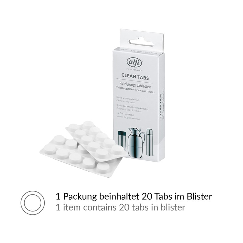 alfi Carafe Cleaning Agent Clean Tabs, 20 Tabs