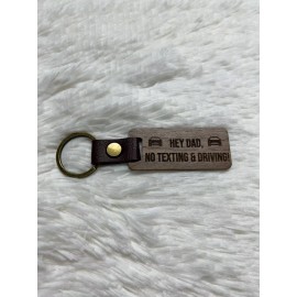 Engraved Wooden Key Chain For Dad, Father's Day Gift