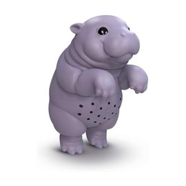 Genuine Fred SIP'OPOTAMUS Baby Hippo Tea Infuser – Moo Deng Inspired Design - Loose Leaf Tea Strainer - BPA-Free Silicone - Dishwasher Safe - Cute and Functional Gift