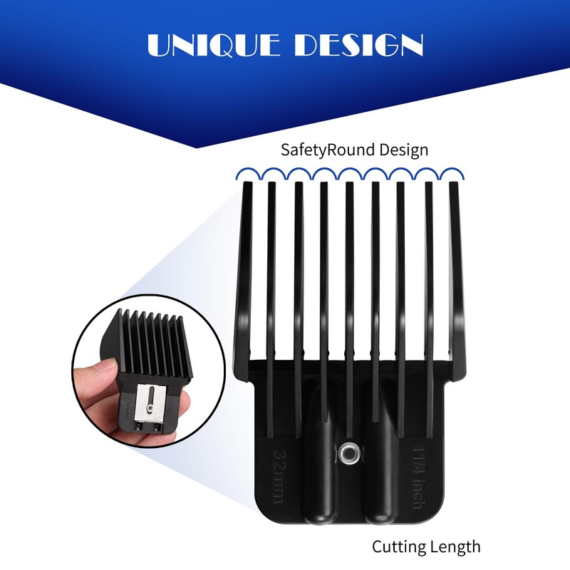 8 Pcs Trimmer Guards Fits for BaBylissPRO Barberology FX787 &