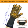 Tungtar BBQ Heat Resistant Gloves, Oven Gloves 1472℉,14Inch, Grill Glove