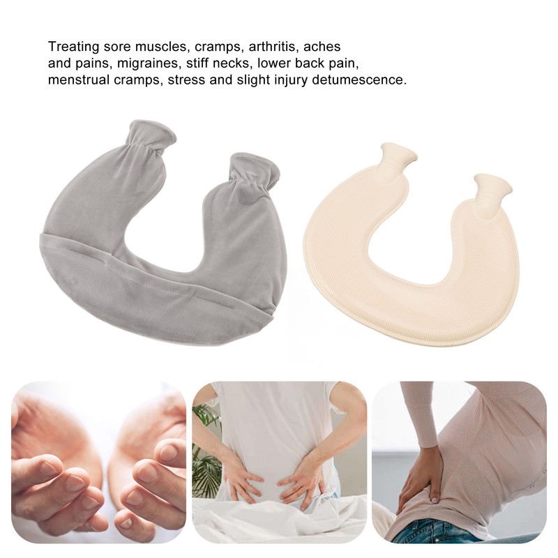 1L Hot Water Bottle U Shaped Hot Water Bag for
