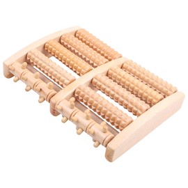 Felimoa Foot Massager Foot Massager,Acupressure Point for Home Office Stimulator Roller Ergonomic Stimulation(Natural Wood)