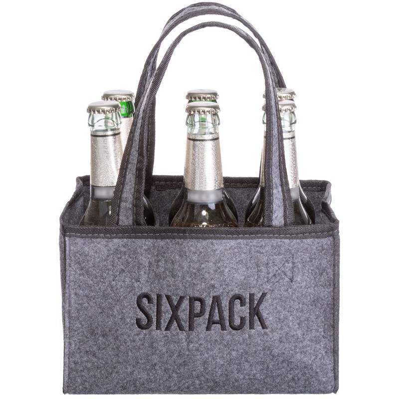 Brandsseller Men's Handbag Bottle Carrier Shopping Bag Storage Bag Felt