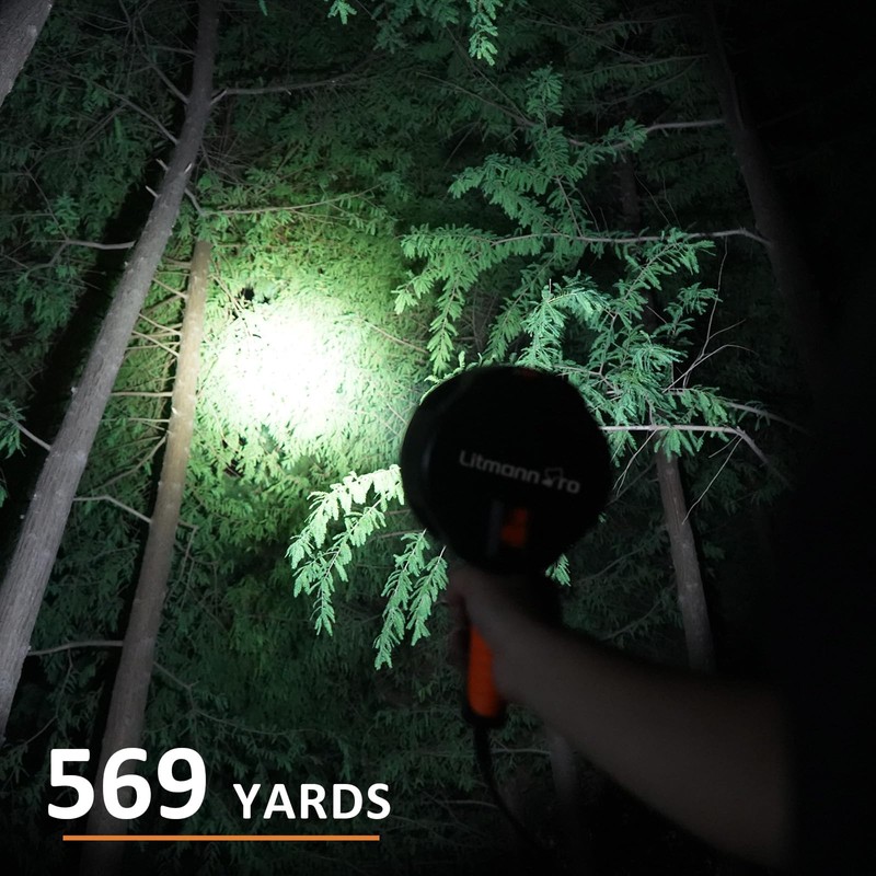 Liaoman Pro Handheld Spotlight up to 2000 Lumens Flashlight 12V