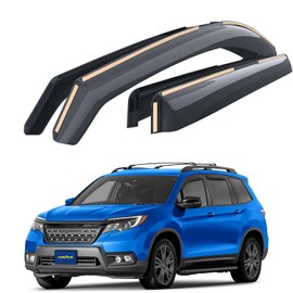 Goodyear Shatterproof in-Channel Window Deflectors for Honda Passport 2019-2025, Rain Guards, Window Visors for Cars, Vent Deflector, Car Accessories, 4 pcs - GY008184