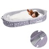 Mooedcoe Foldable Toddler Floor Bed with Sides, Folding Toddler Bed