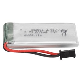 Drone Battery 800mAh 3.7V 25C Quadcopter Lithium Battery With SM Plug for F181 F163 H12C
