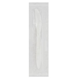 The Safety Zone CPPMDKNIWW4 Medium Weight Polypropylene Knife Individually Wrapped White 4 Packs of 250 (1,000 Pieces/Case)