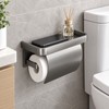 Toilet Paper Holder for Bathroom – Aluminum Alloy Self-Adhesive Wall