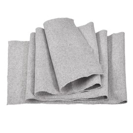 MECCANIXITY 39" Elastic Cuffs Ribbed Trims Cotton Fabric Knit Rib Stretch Tape Cuff Sleeve Waistband for Sewing, 6" Wide Grey
