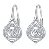 POPLYKE Sterling Silver Celtic Hoops Earrings Small Celtic Knot Huggie