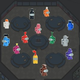 Werewolf Kill Space Kill Game 13 cifras alienígenas impostores bloques de construcción juguetes Space Kill Personajes, kit modelo ladrillos, muñecas de computadora, regalos decoración de pasteles para