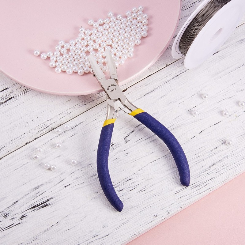 Benecreat Plastic Mouth Pliers, Jewelry Pliers, Stainless Steel, Craft Tools,