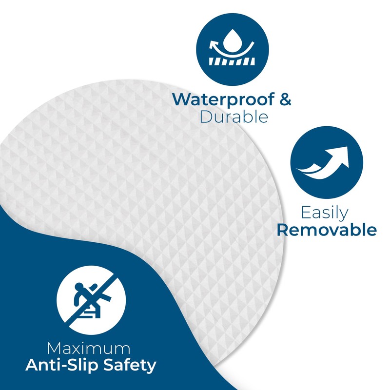Anti-Slip Shower Stickers - Help Reduce Slipping in Bathtub &
