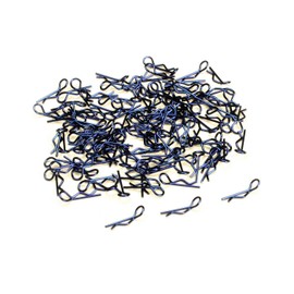 RC Model Bent-Up Body Clips (100) for 1/10 Short Course & Monster Trucks(LxW=19.5x6.5mm)