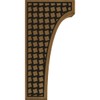 Ekena Millwork BKTW05X06X12CVMOBLGM Clarksville w/ IronCraft Mosaic InlayWood Brackets, 5