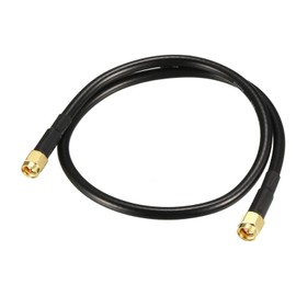 Boxonly Coaxial Cable with SMA Male to SMA Male Connectors Low Loss Coax Cable RG58 50 Ohm 1 Ft