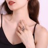 Winssigma Adjustable Chunky Rings for Women, Bold Thick Rings Statement