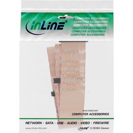 SCSI U320 flat cable, InLine®, with terminator, for 2 devices, 0.75m