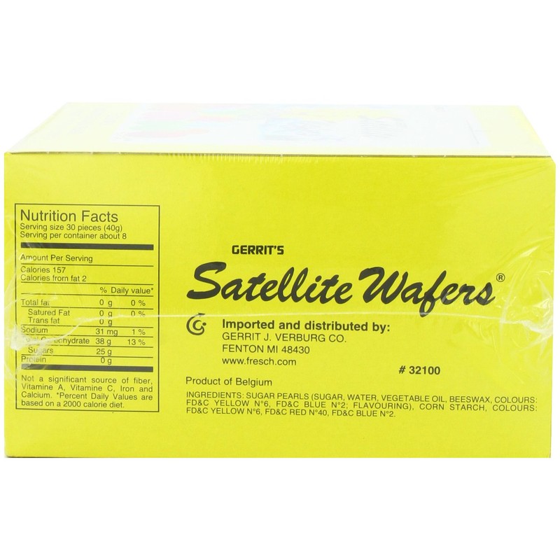 Gerrit's Satellite Wafers, Filled with Assorted Candy Beads, 10.5 Oz.