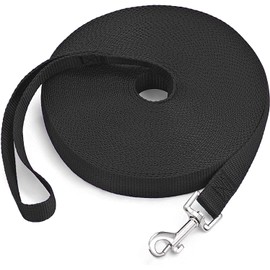 Correa para Perros, 10m Larga Correa de Entrenamiento para Perro Manos Libres, Correa Larga y Resistente para para Entrenamiento de Perros, Recordar, Jugar, Seguridad y Campamento(Negro)