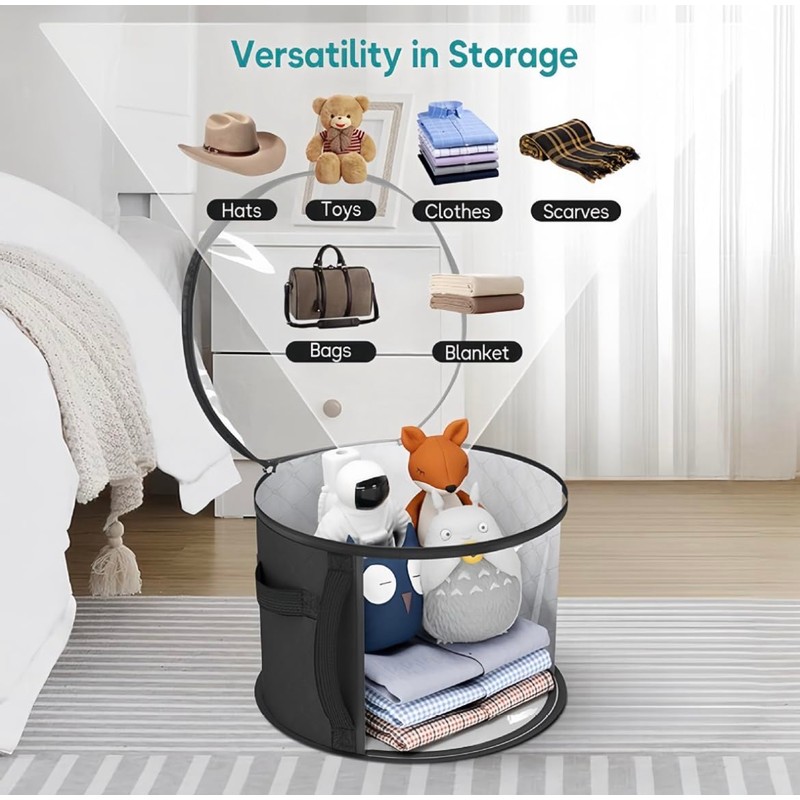 Oversized Clear Hat Storage Bag for Women, Holds up to