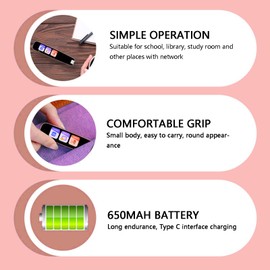 Hilitand Scanning Pen, Intelligent Reader Electronic Dictionary Language Translator, Portable Learning Device with Built in Battery