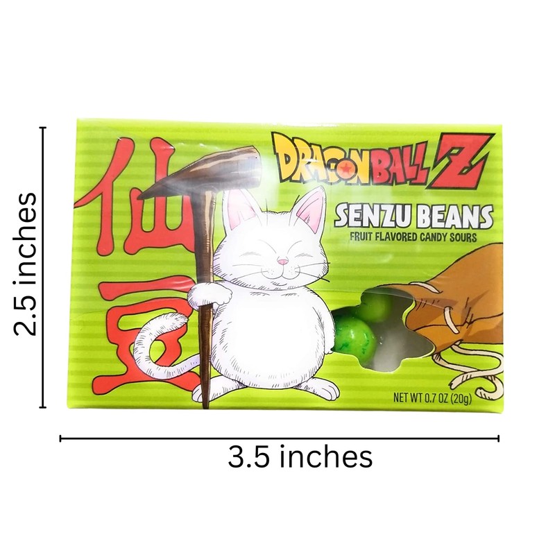 Dragonball Z Senzu Beans Candy Fruit Flavored DBZ Candy Sours