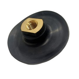 4 Inch Flexible Rubber Backer Pad Hook and Loop Backing Pad Connector for Polishing Sanding with 5/8''-11 Arbor