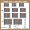 Travel Vacuum Bags with Cordless Pump, Reusable 11-Pack 4 Sizes