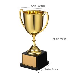 SUPVOX Gold Trophy Award,Plastic Gold Trophies - Winner Trophy Cup for Sports Tournament,Game Competition,Birthday Party