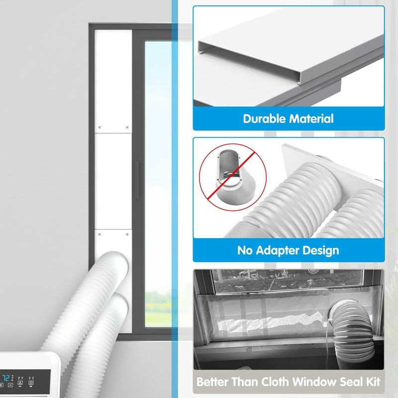 Air Jade Dual Hose Portable Air Conditioner Window Seal Kit,