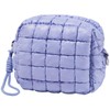 Unilily Quilted Makeup Bag Puffy Cosmetic Bag Cute Puffer Travel