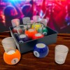 Grupo Carnavallia Juego 9 Vasos Shot Bola Billar Caballitos Bebidas