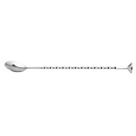 Weis Cocktail Spoon/Pestle, Stainless Steel Silver, 27 x 2 x 1 cm
