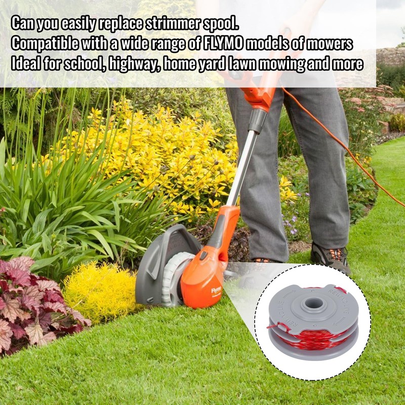 Zythrem 4Pcs Strimmer Spool Line Double Autofeed Spool Strimmer Wire
