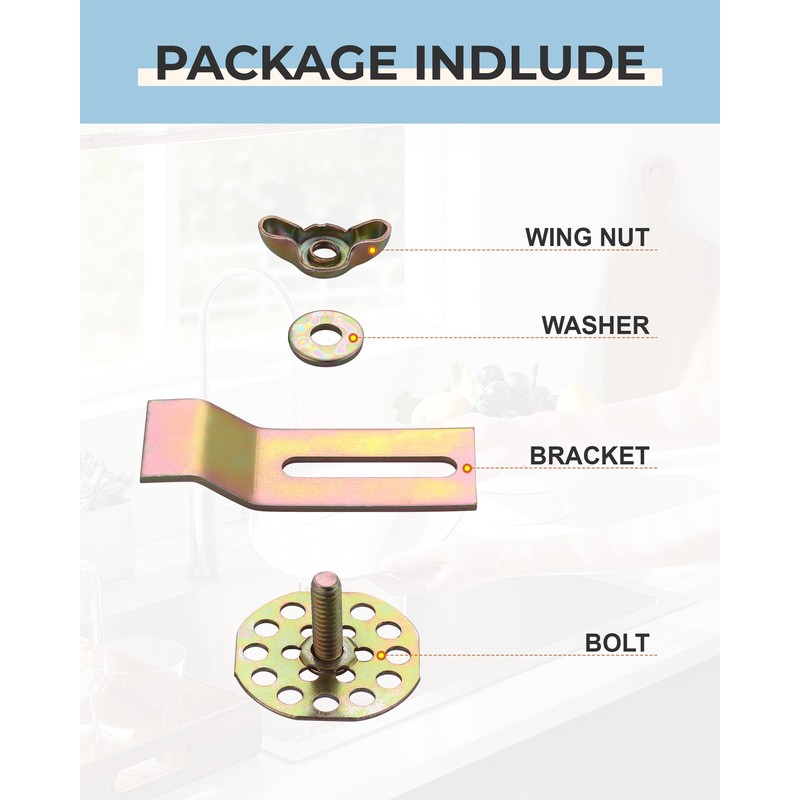 Undermount Sink Clips 10 Pack: Premium Sink Brackets & Sink