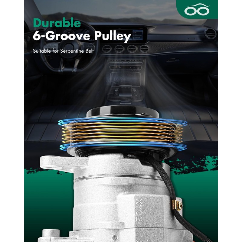 SCITOO A/C Compressor with Clutch for Dodge Durango 3.7L 2004